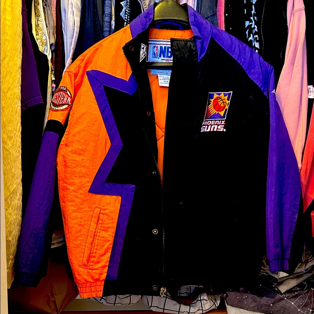 NBA Phoenix Suns Colorblock Jacket - Black, Orange, Purple
